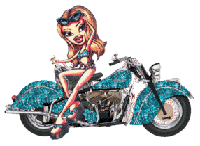 doll on motorcycle